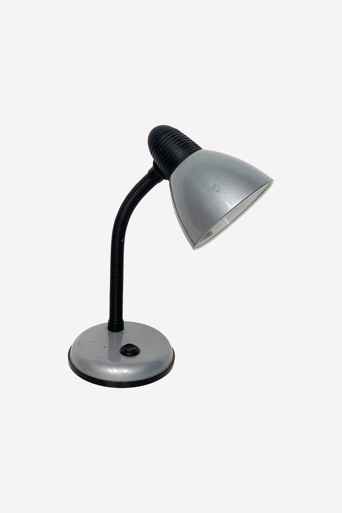 Retro Gray Desk Lamp with Flexible Neck