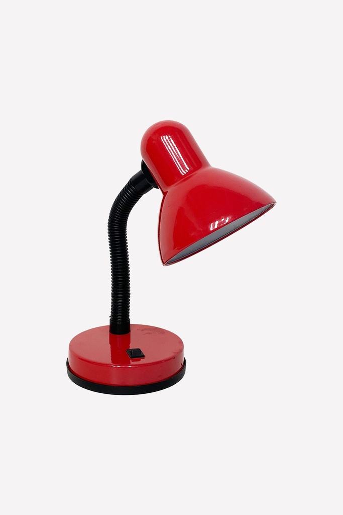 Vintage Red Gooseneck Desk Lamp