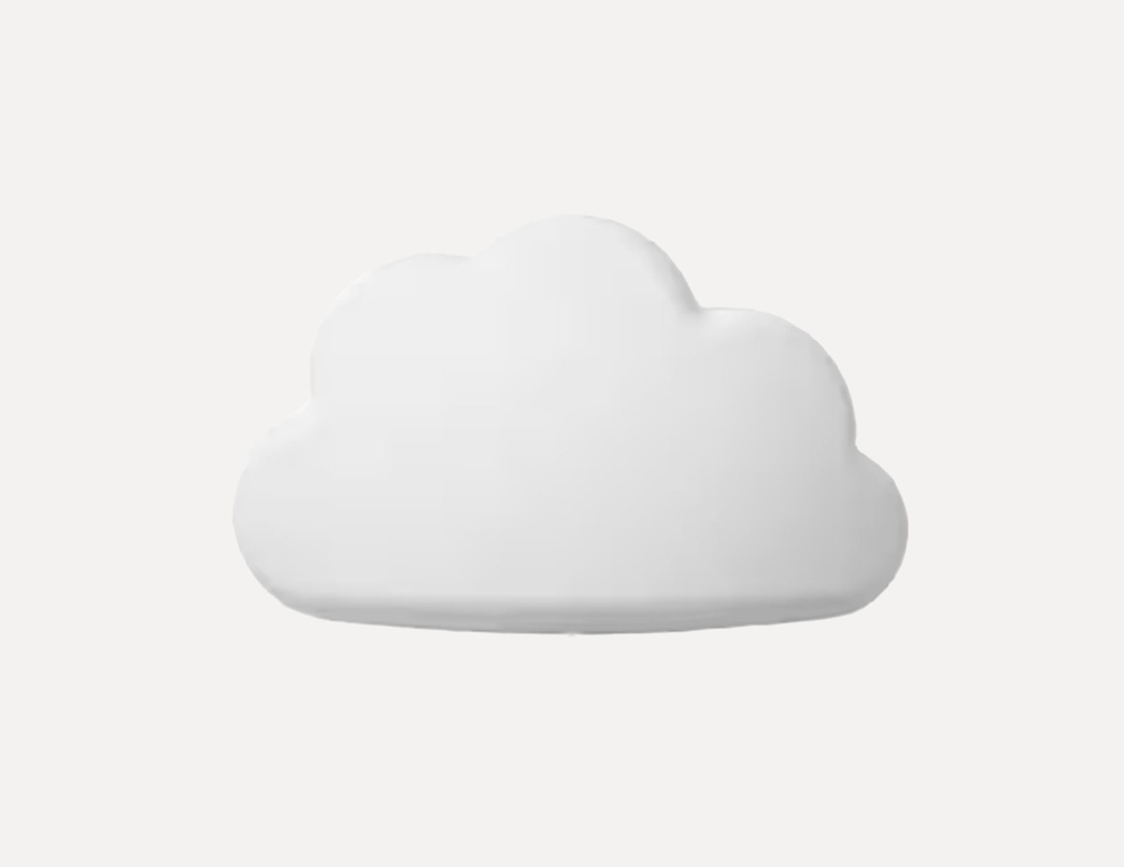 White Cloud Silhouette Lamp