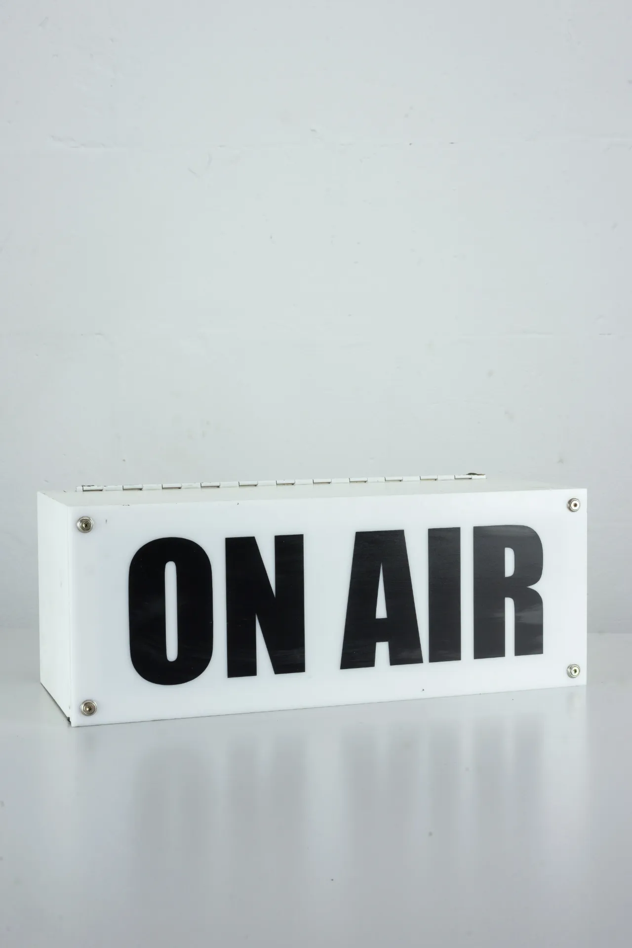 White On Air Studio Sign