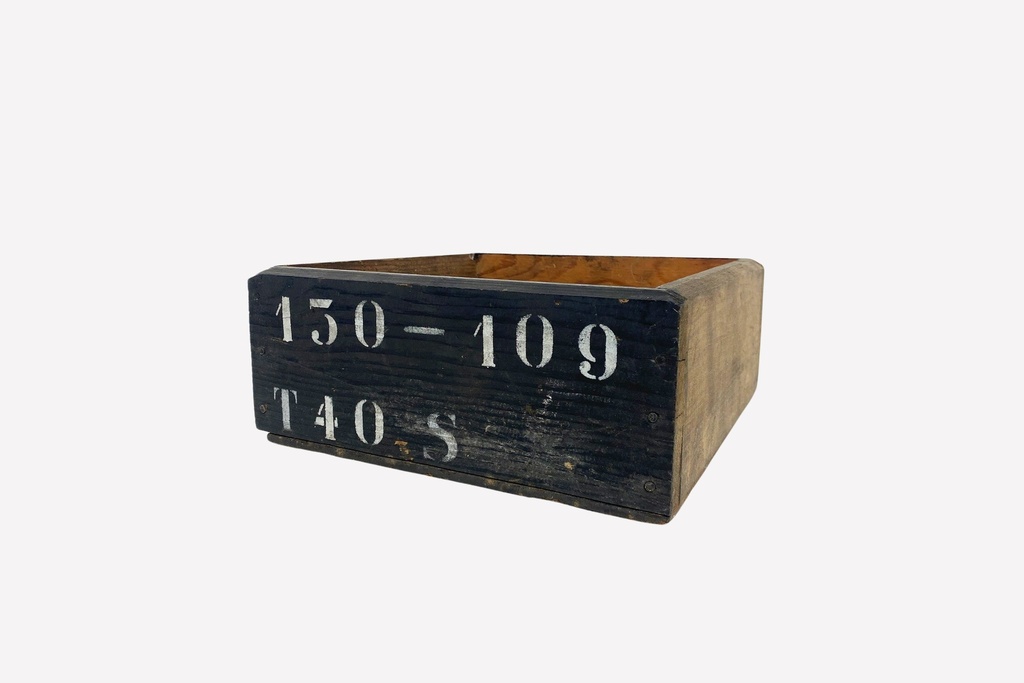 Rustic Numbered Wooden Storage Crate