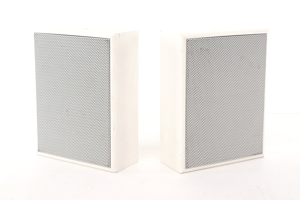 Retro White Wall-Mounted Speakers