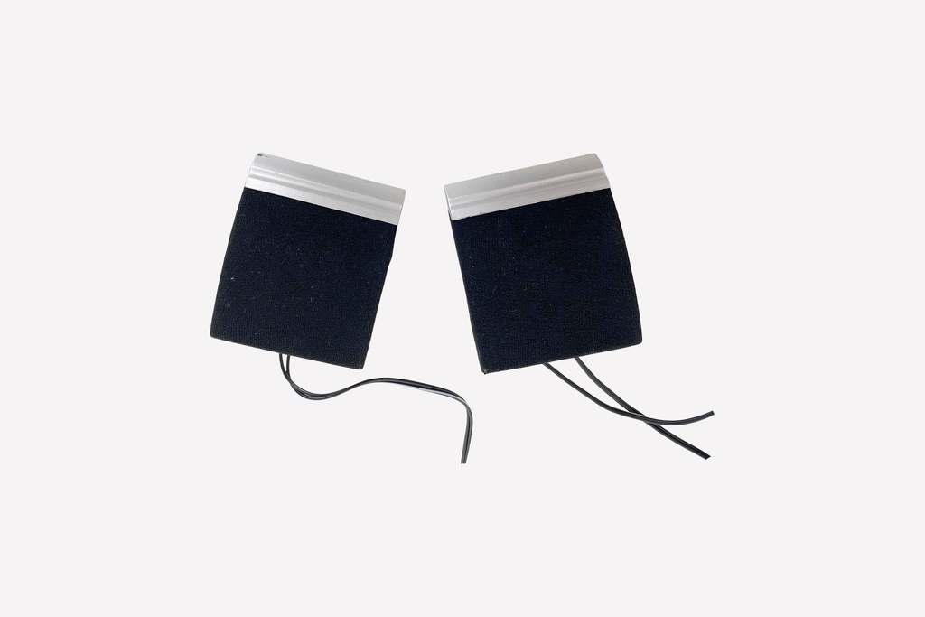 Compact Desktop Speakers - Black and Silver