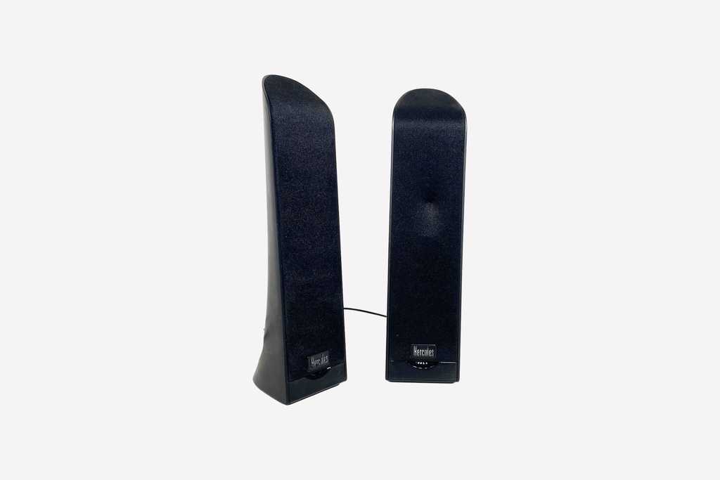 Black Slim Computer Speakers Set