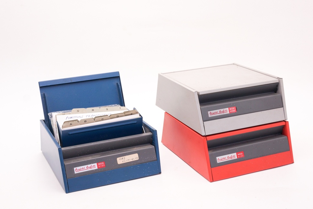 Vintage Modular Card Filing Boxes