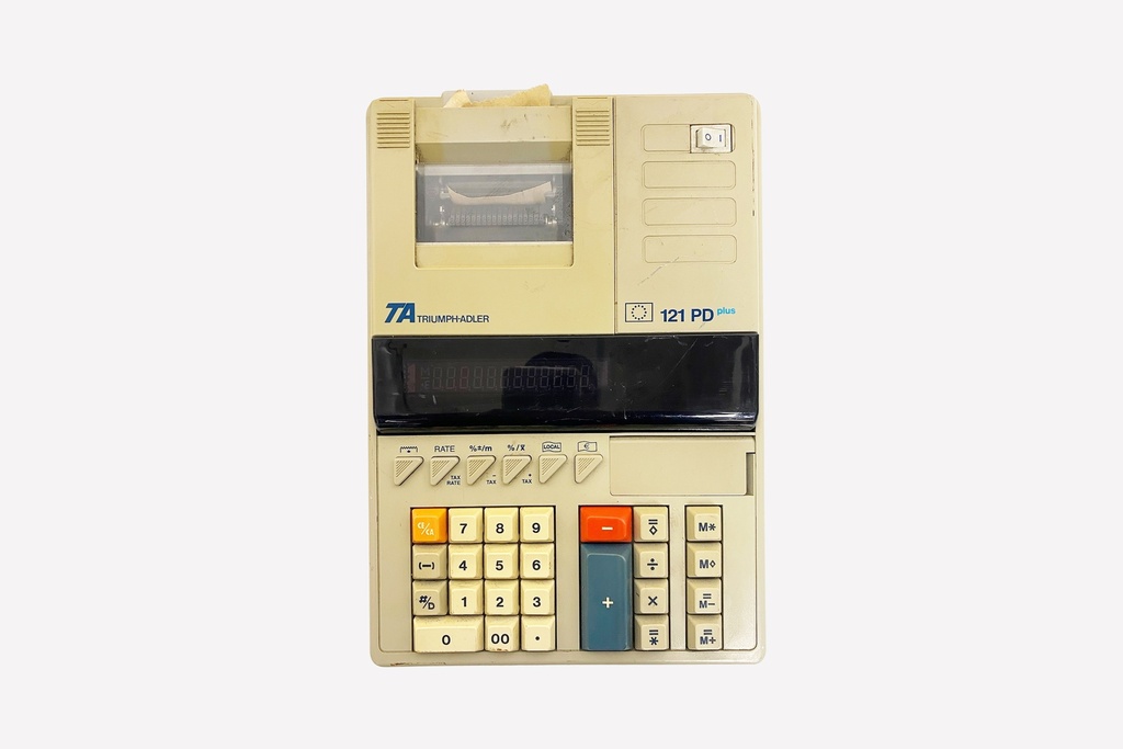 Retro Desktop Printing Calculator