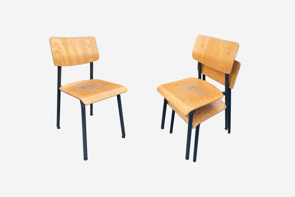 Vintage Schoolroom Stacking Chairs