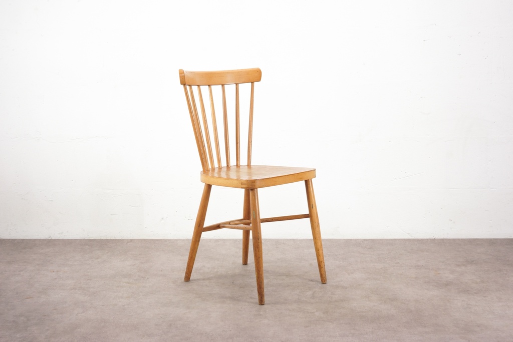 Mid-Century Modern Spindle Back Wooden Chair