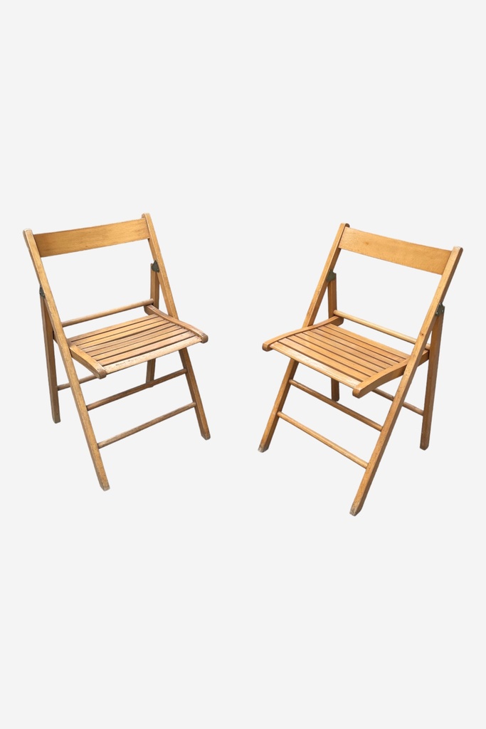 Vintage Wooden Folding Chair