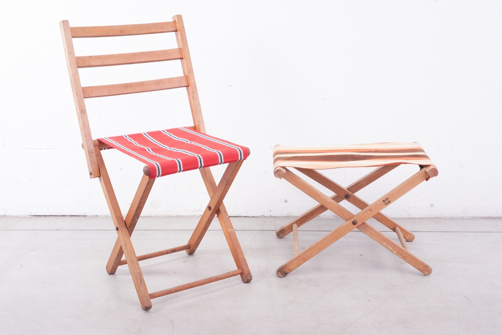 Vintage Wooden Folding Chair