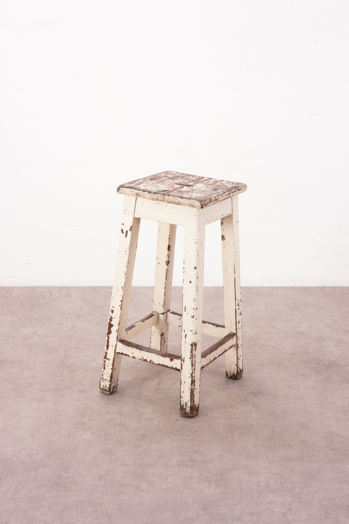 Weathered Vintage Farmhouse Stool