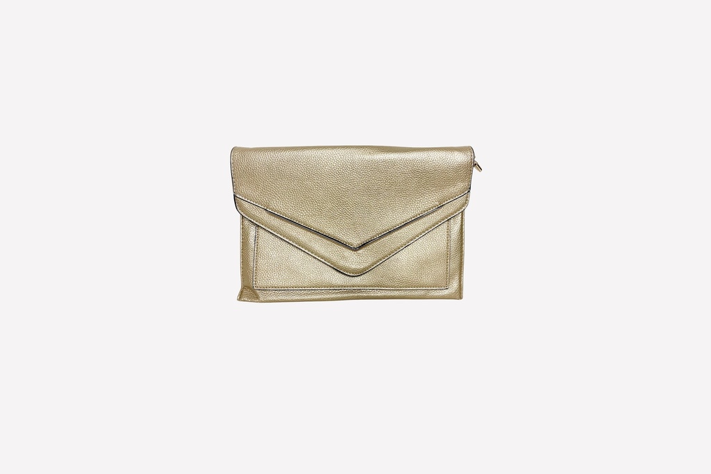 Gold Envelope Clutch Bag
