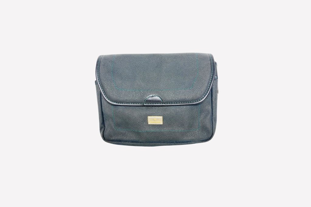 Black Textured Travel Pouch