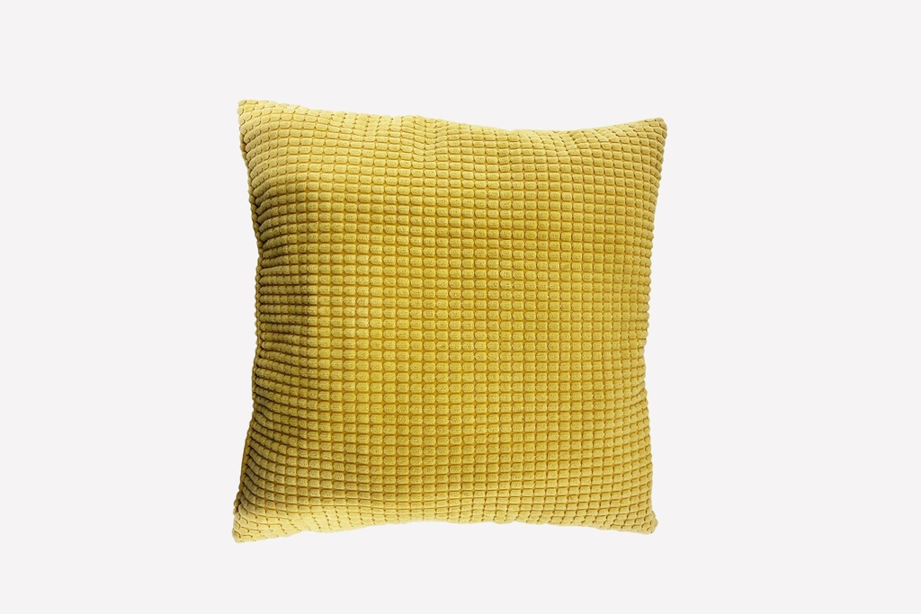 Golden Textured Throw Pillow