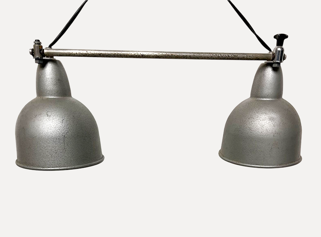 Double Metallic Hanging Lamp