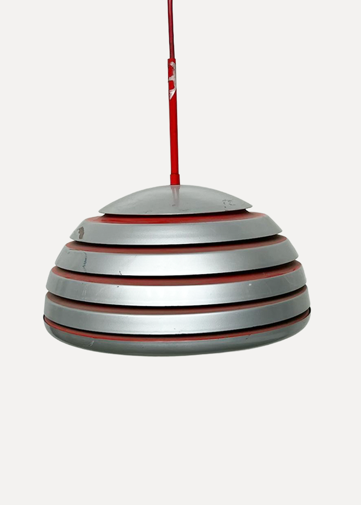 Red And Silver Hanging Lamp