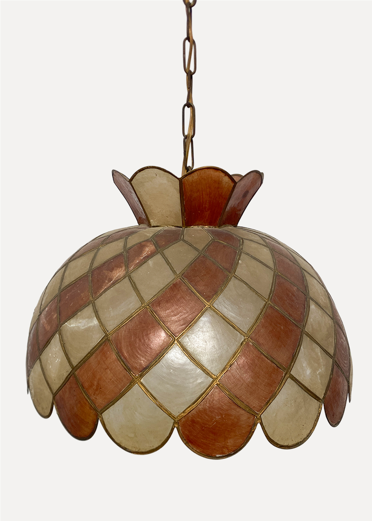 Mother-Of-Pearl Bicolor Hanging Lamp