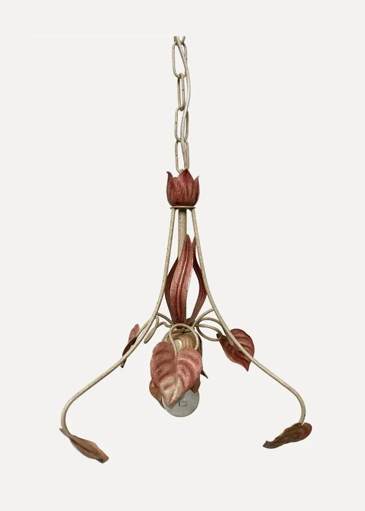 Pink/Red Leaves Hanging Lamp