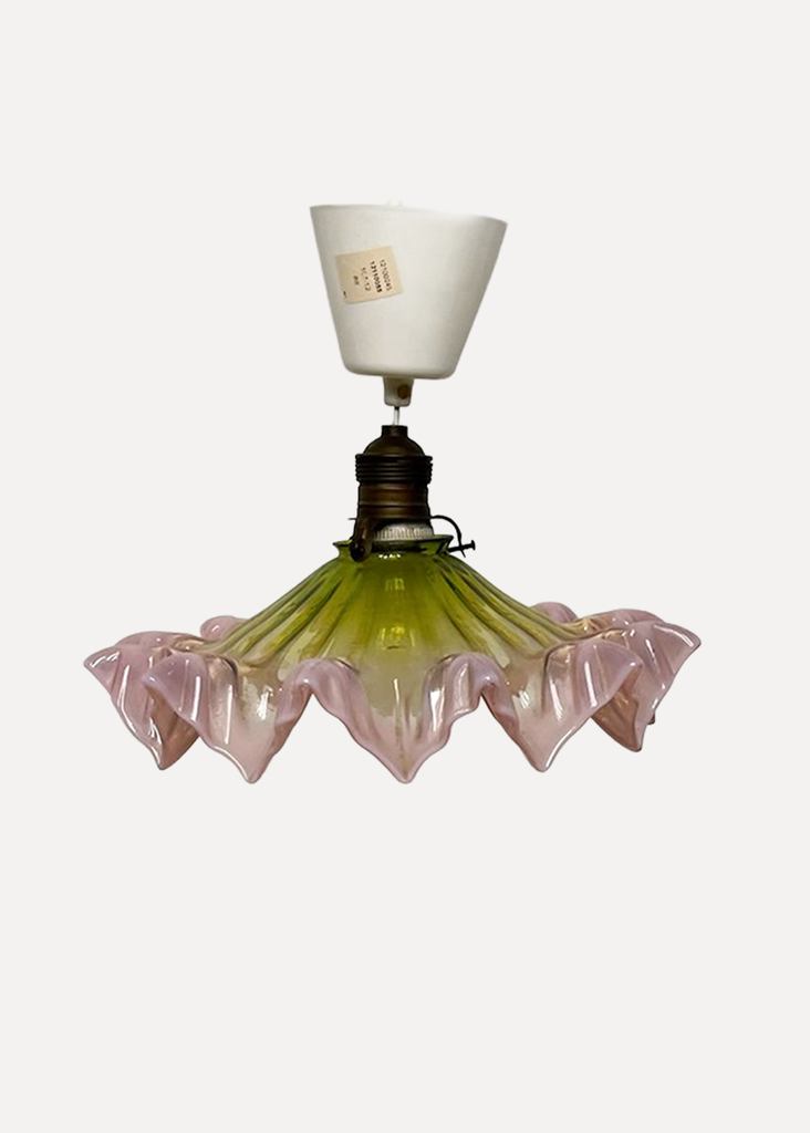 Pink And Green Leaves Hanging Lamp