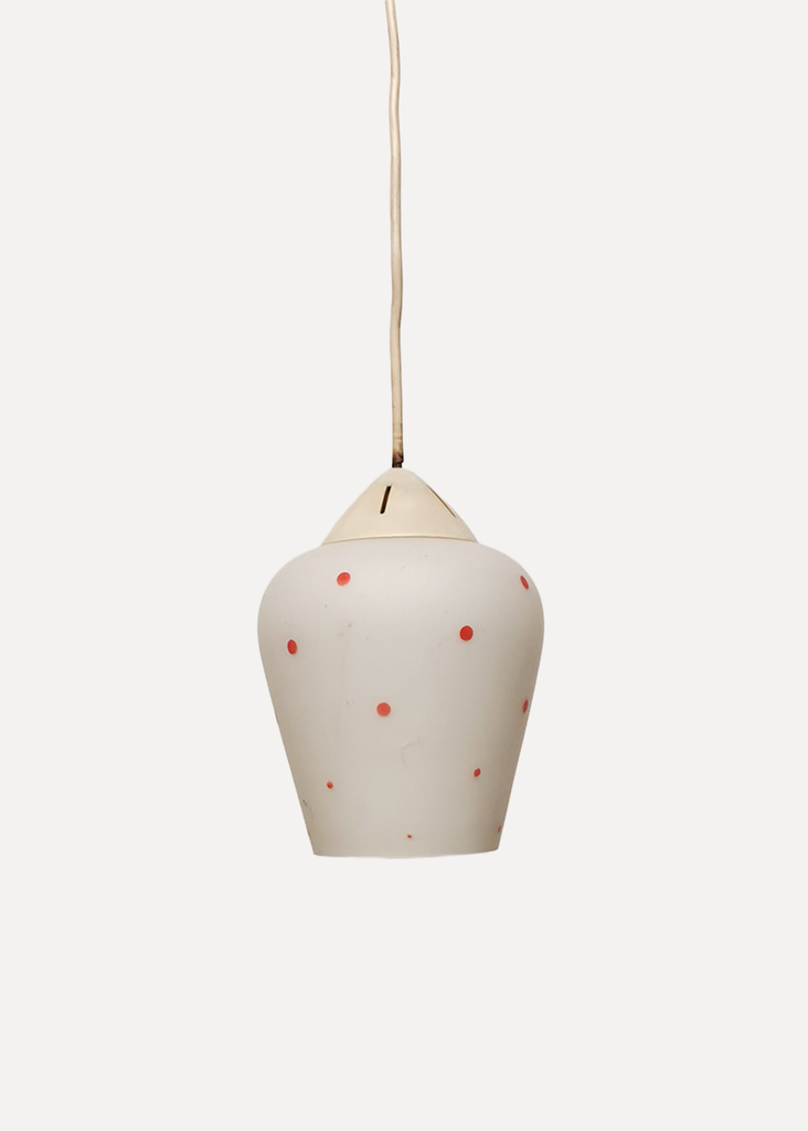White With Red Point Hanging Lamp
