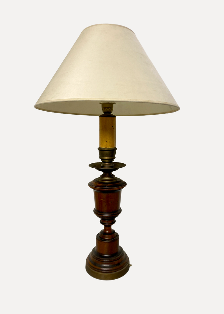 Wooden table lamp