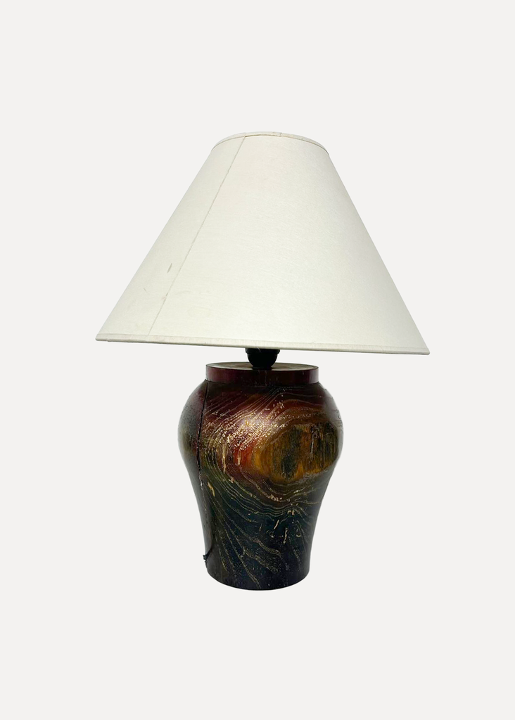 Wooden table lamp