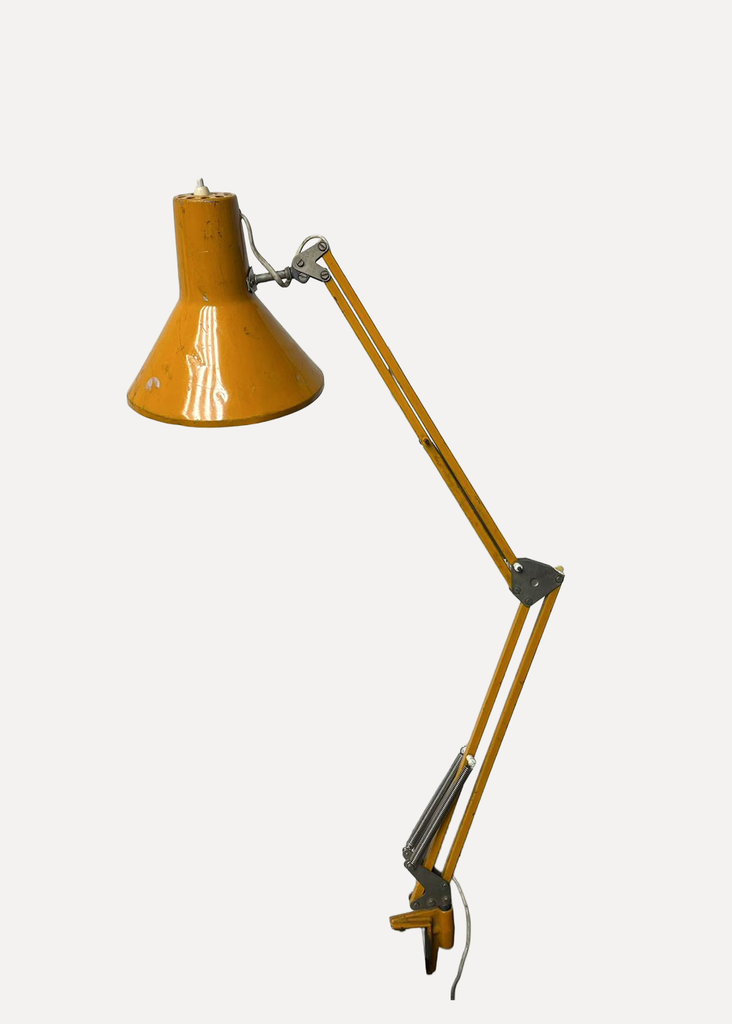Yellow desk lamp