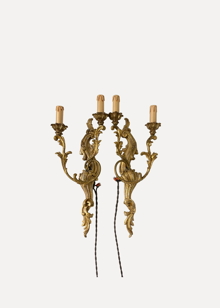 Pair Of Wall Lamp Like Canddlesticks