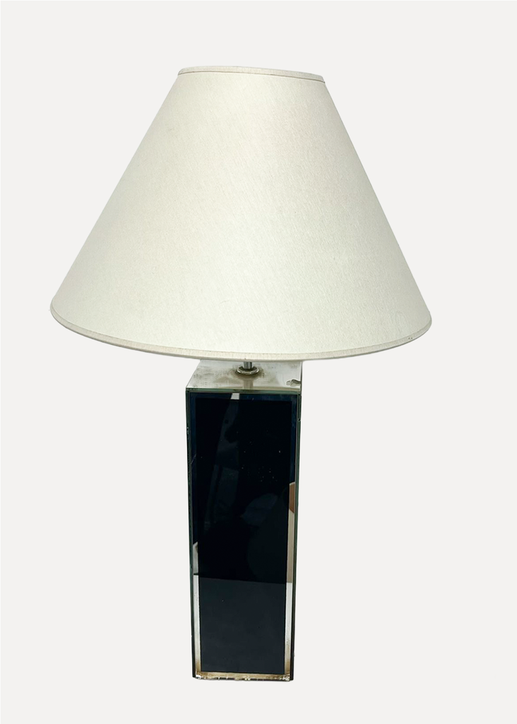 Black Glass Table Lamp