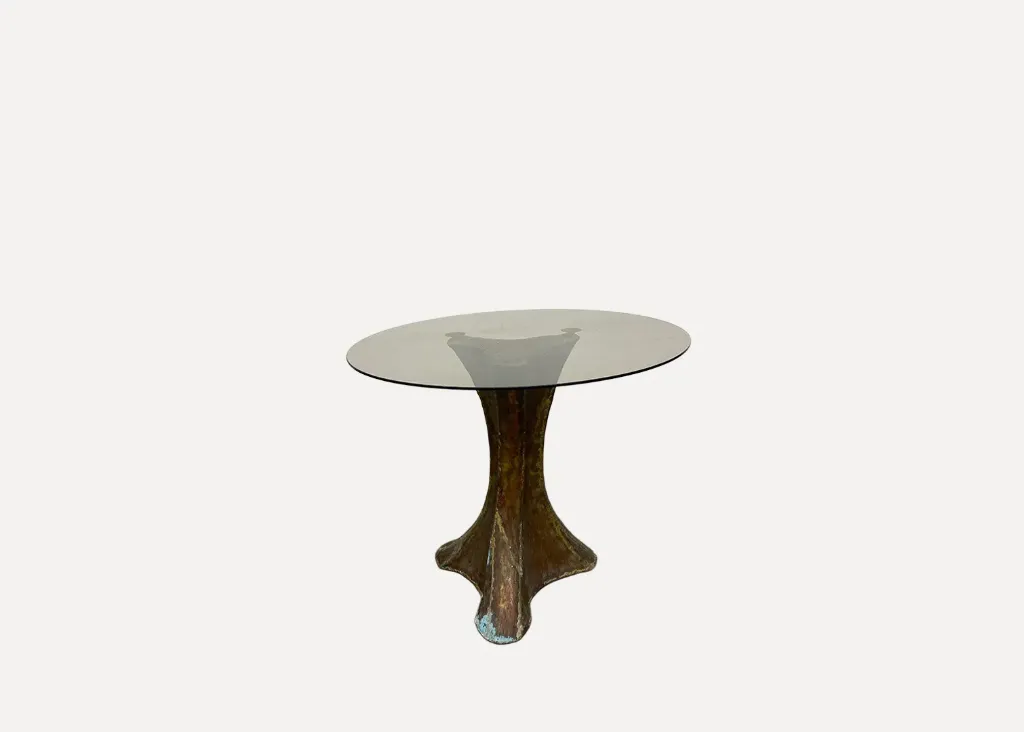 Wooden And Glass Coffee Table
