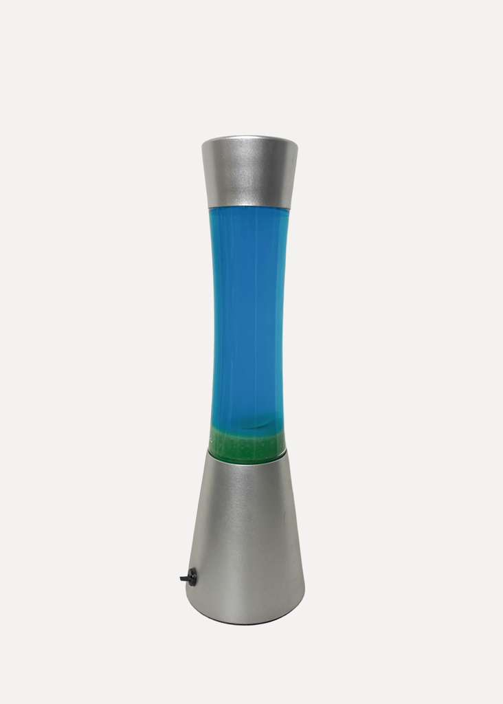 Blue magma ornated lamp