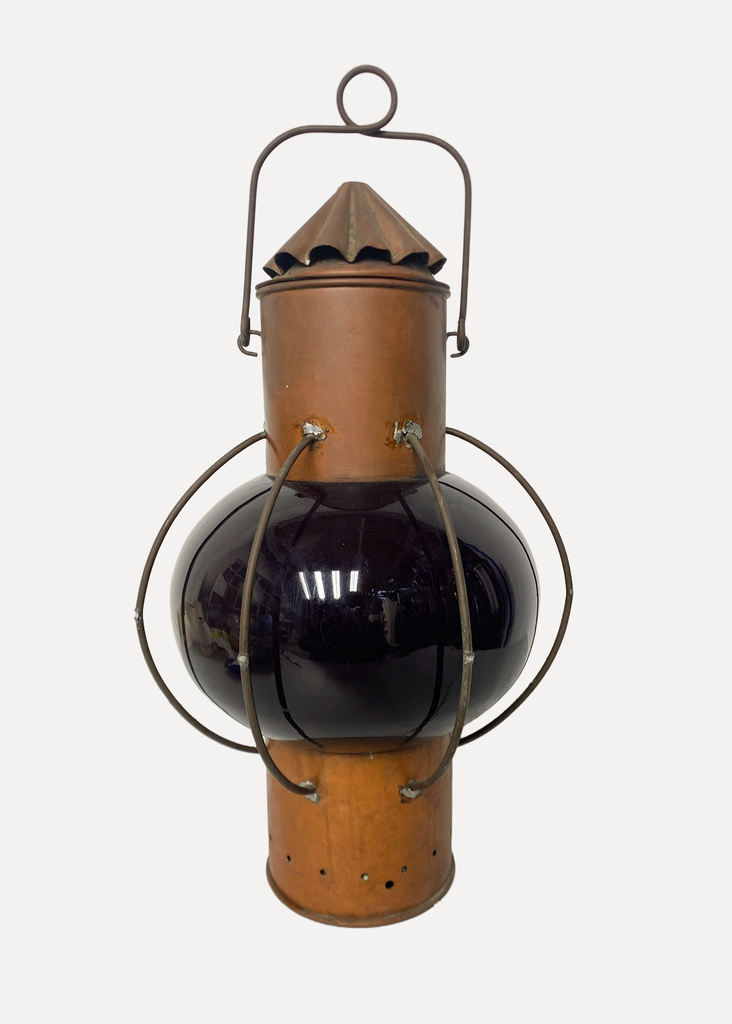 Back copper outdoor table lamp