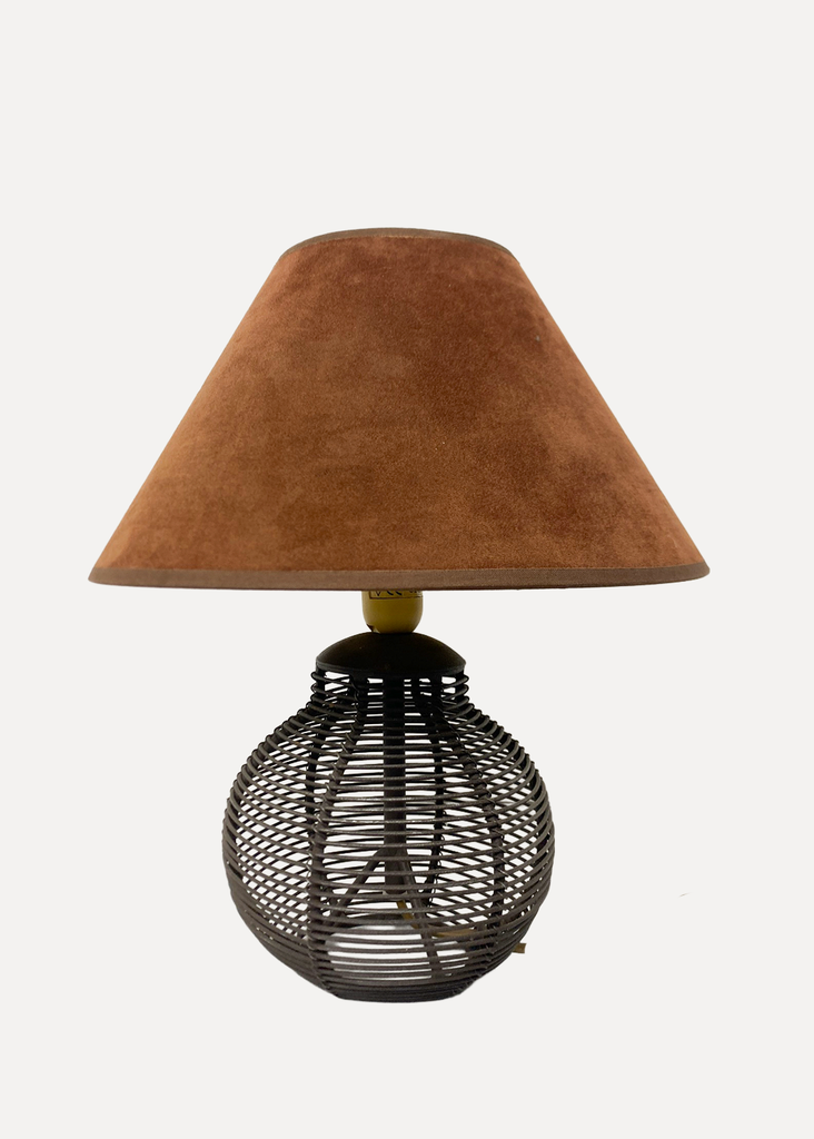 Wicker table lamp