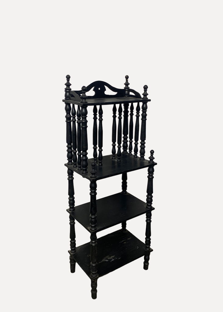 Ancient Wooden Black Shelf