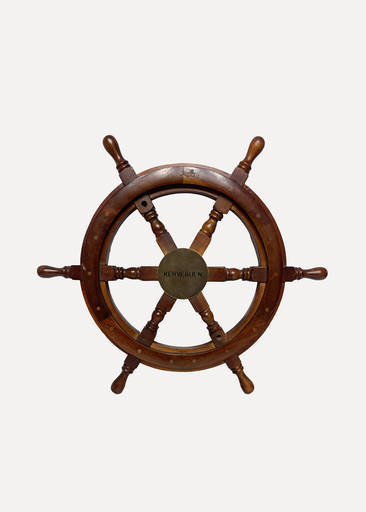 Wooden boat rudder