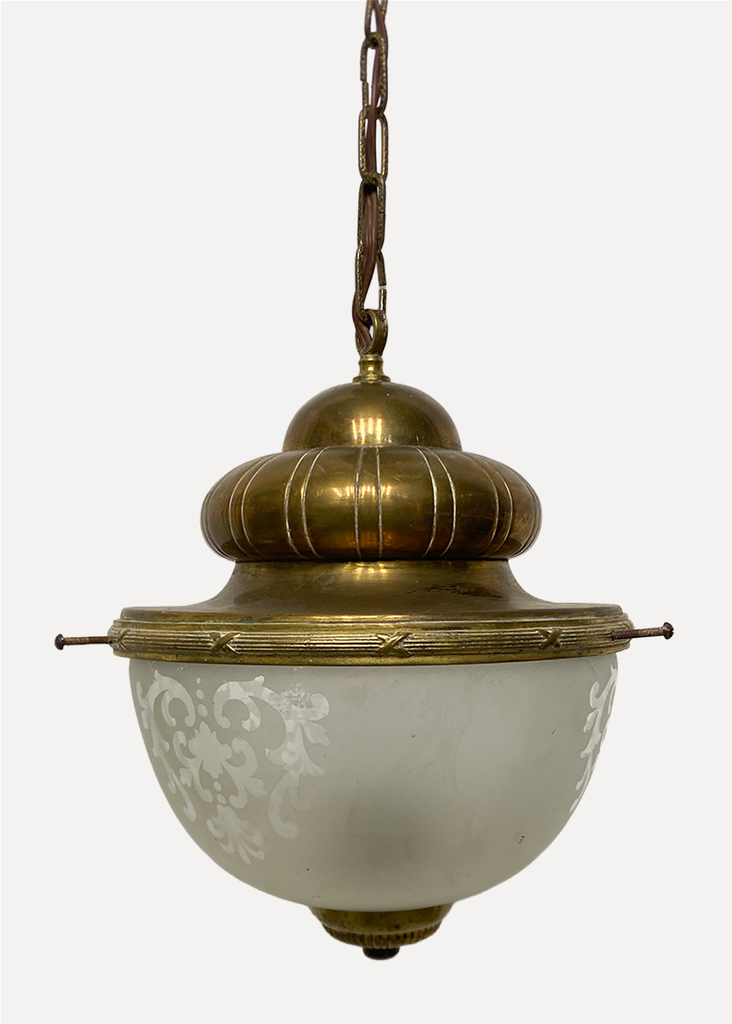 [LIG-HAN-150] Old Glass And Gold Hanging