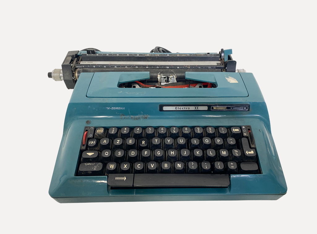 Blue Typewriter