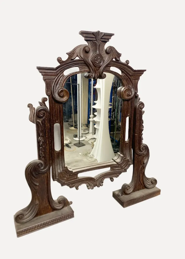 Wooden Standing Mirror