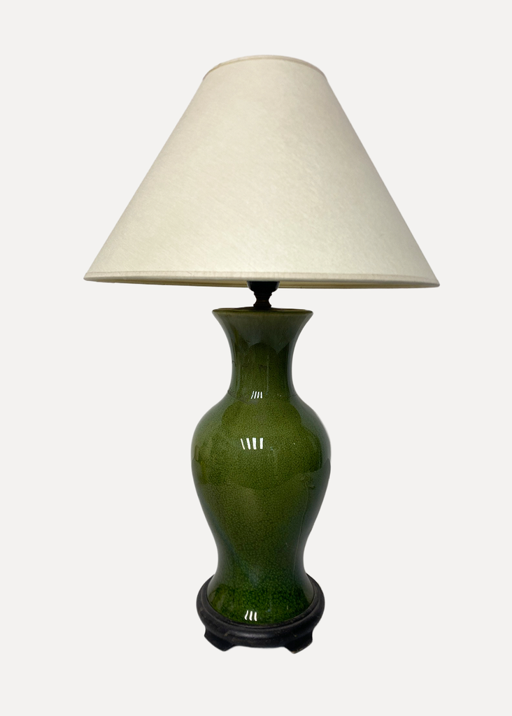 Green table lamp