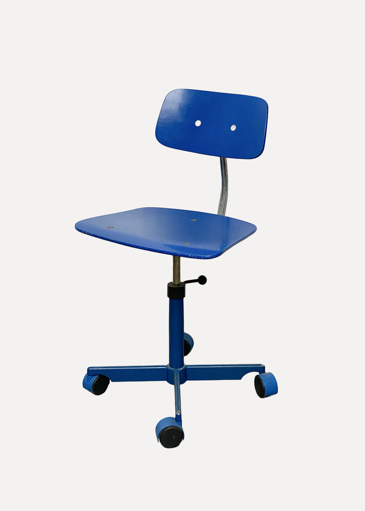 Blue Rolling Office Seating