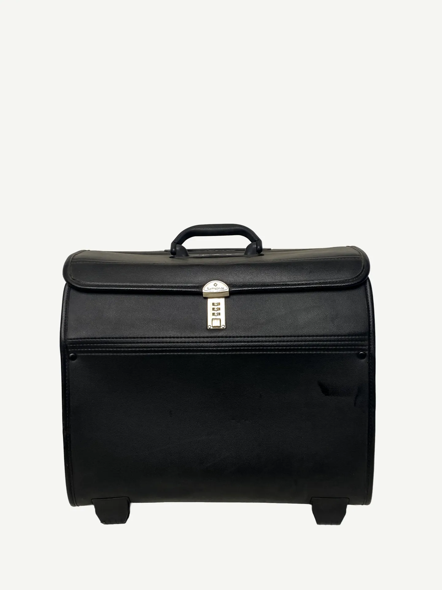 Black Leather Work Bag