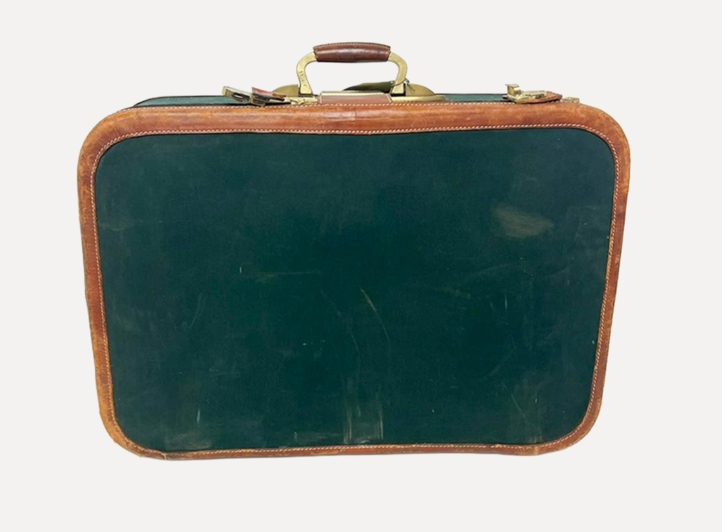 Green Fabric Suicase Luggage