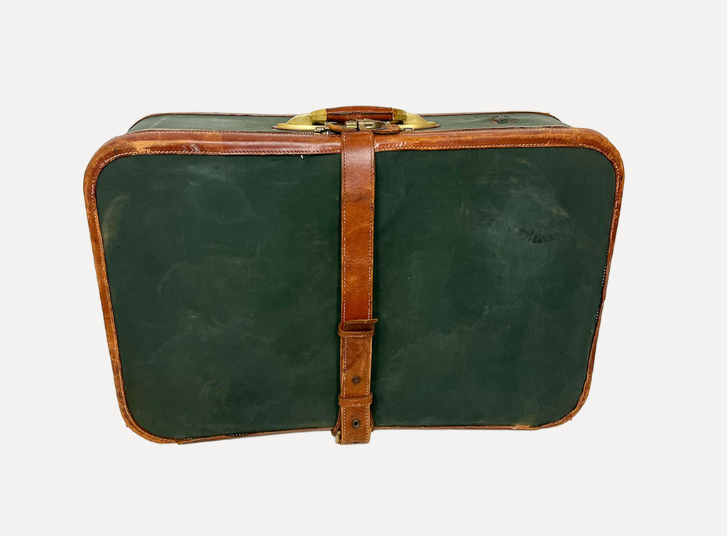 Green Fabric Suicase Luggage