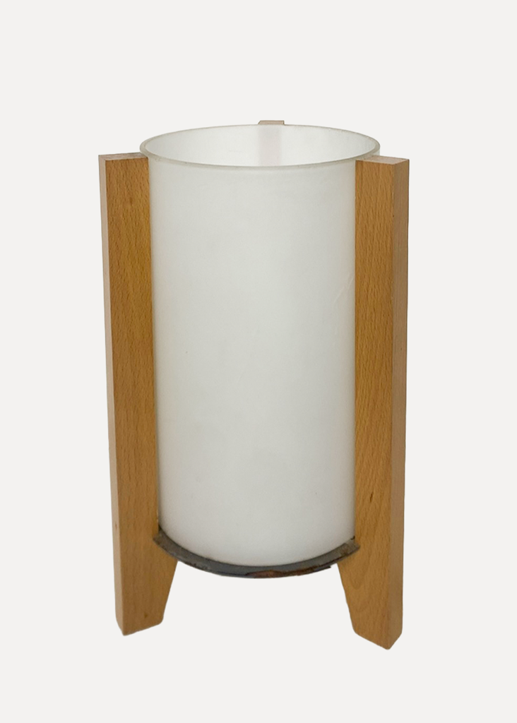 Wood And White Nightlamp