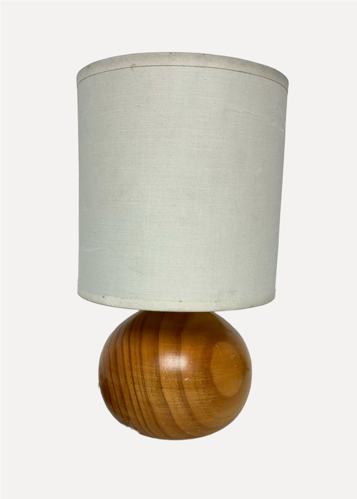 Wood Ball Table Lamp
