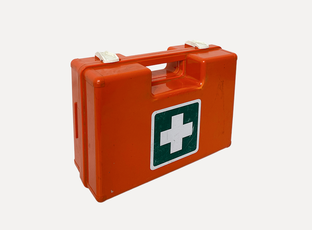 Red pharmacy kit