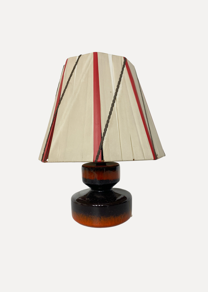 Black and brown table lamp