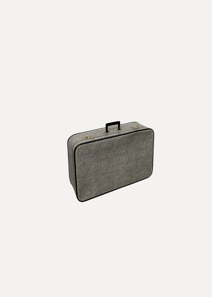 Grey Fabric Trunk Bag