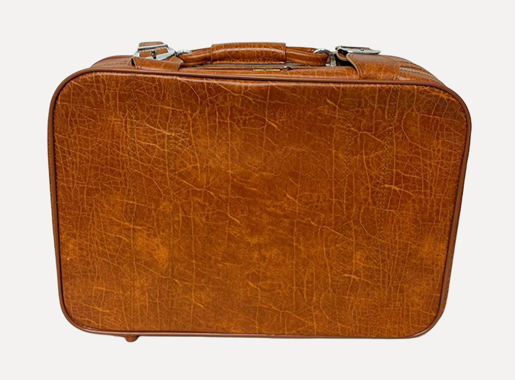 Brown Leather Suitcase