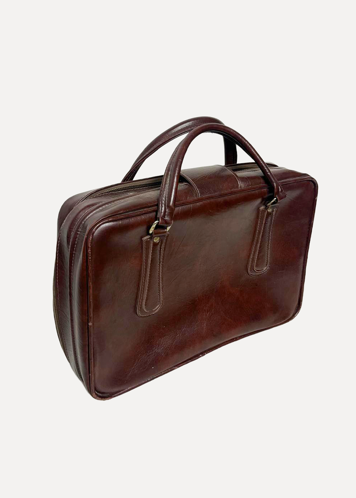 Brown Leather Suitcase